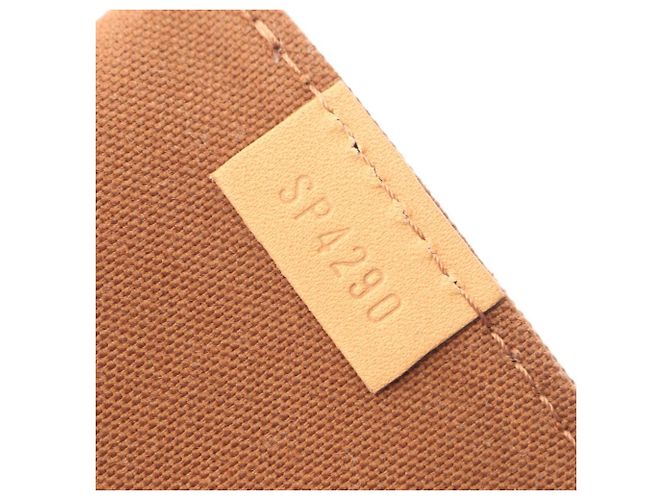 Borsa a 2 vie Louis Vuitton Petite Sac Plat Marrone Monogramma - vista 5