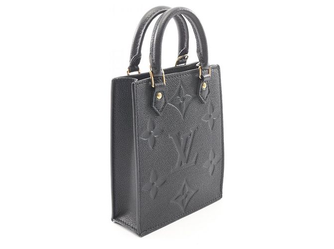 Borsa Louis Vuitton Petite Sac Plat Monogram Empreinte Nero - vista 2