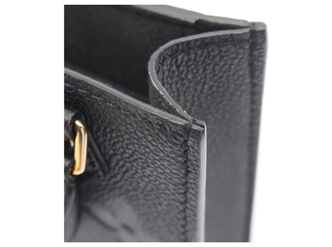 Borsa Louis Vuitton Petite Sac Plat Monogram Empreinte Nero - vista 7