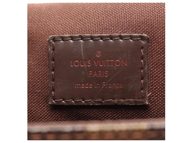 Borsa a Spalla Louis Vuitton Brooklyn PM Damier Ebene Marrone - vista 4
