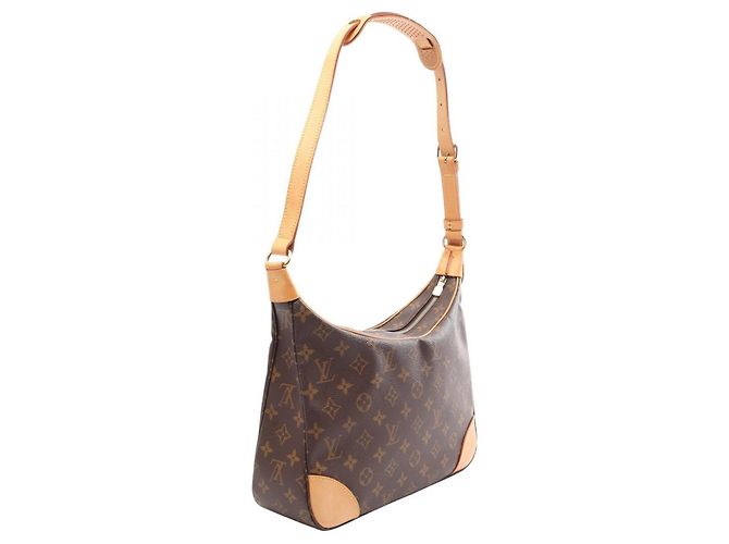 Borsa a Spalla Louis Vuitton Boulogne PM Monogram Marrone Monogramma - vista 2