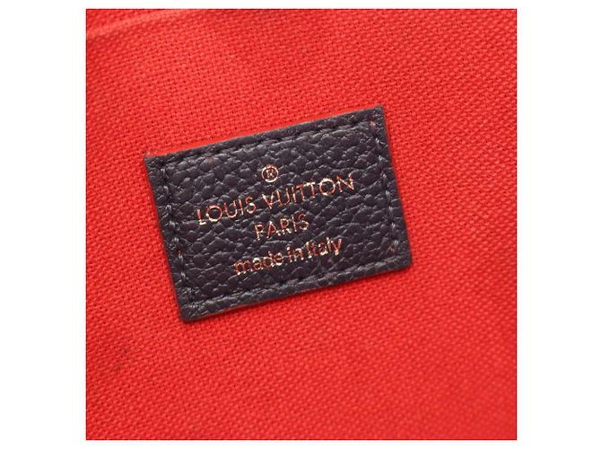 Louis Vuitton Pochette Felicie Monogram Empreinte Rosso Blu navy - vista 4