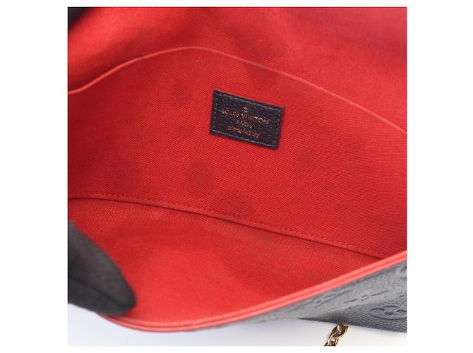 Louis Vuitton Pochette Felicie Monogram Empreinte Rosso Blu navy - vista 6