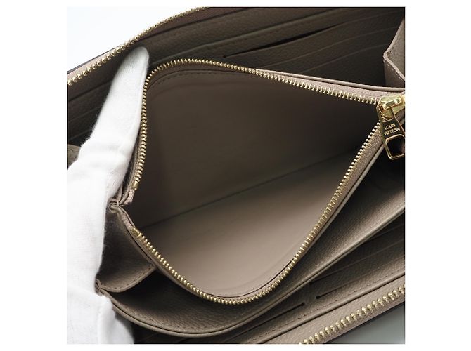 Louis Vuitton Monogram Empreinte Bicolor Zippy Wallet Beige - vista 12