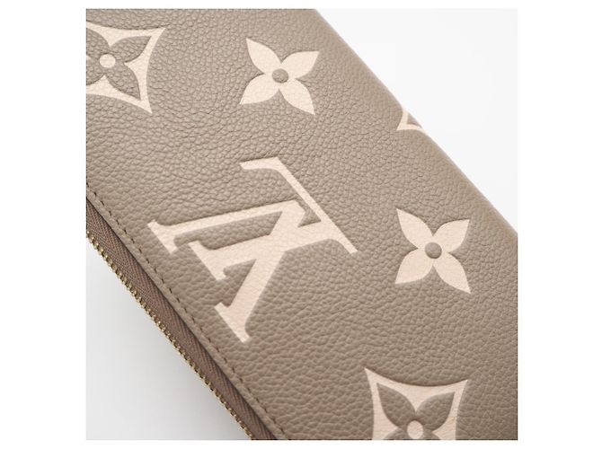 Louis Vuitton Monogram Empreinte Bicolor Zippy Wallet Beige - vista 4
