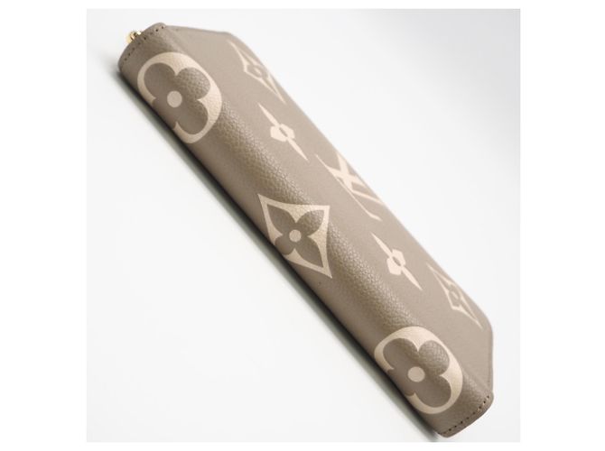 Louis Vuitton Monogram Empreinte Bicolor Zippy Wallet Beige - vista 6