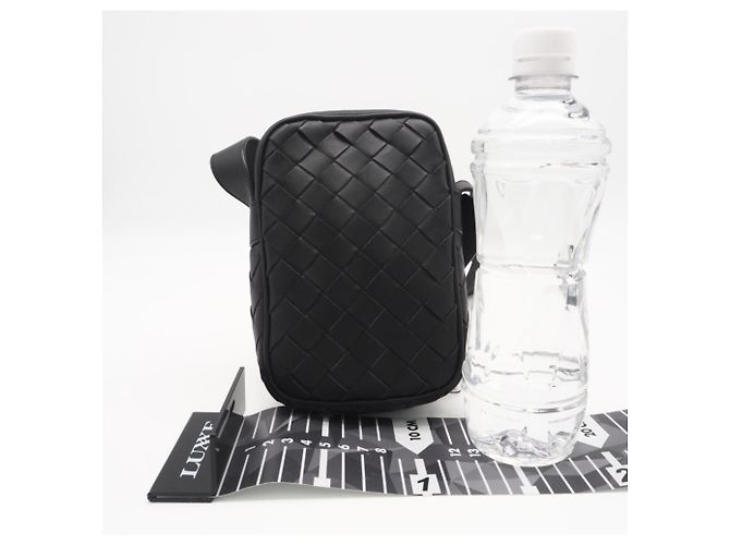 Borsa a tracolla Bottega Veneta Intrecciato Nero - vista 3