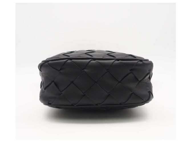 Borsa a tracolla Bottega Veneta Intrecciato Nero - vista 8