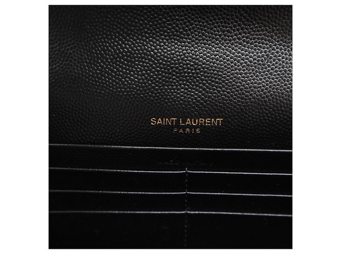 Portafoglio con catena a bustina Cassandra Yves Saint Laurent Nero - vista 17