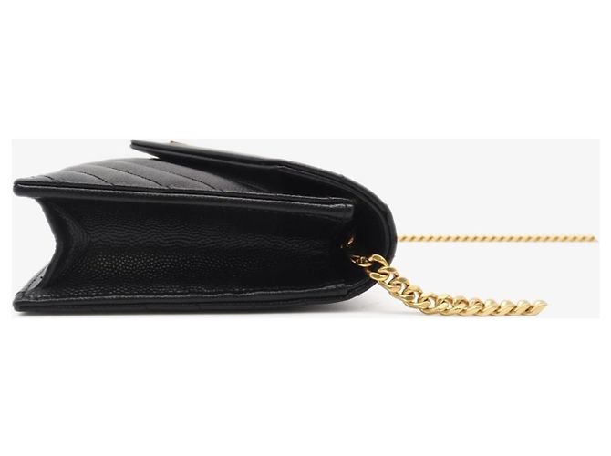 Portafoglio con catena a bustina Cassandra Yves Saint Laurent Nero - vista 6