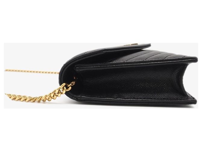 Portafoglio con catena a bustina Cassandra Yves Saint Laurent Nero - vista 7
