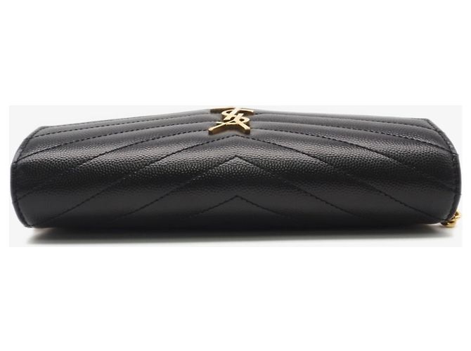 Portafoglio con catena a bustina Cassandra Yves Saint Laurent Nero - vista 9