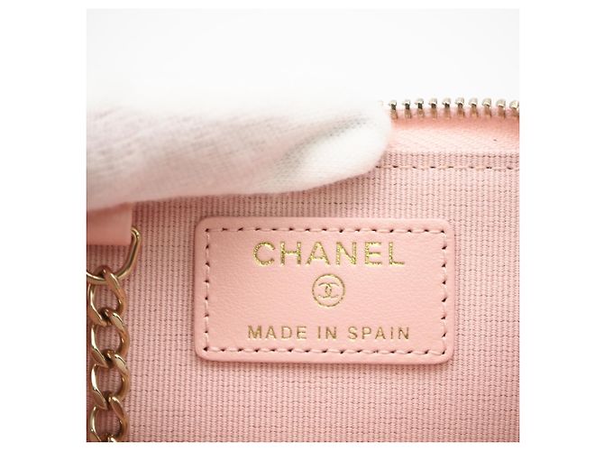 Monedero Matelassé Chanel en rosa - vista 15