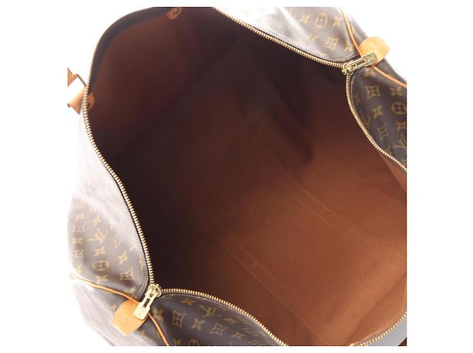 Borsa Boston Louis Vuitton Keepall 60 Monogram Marrone Monogramma - vista 3