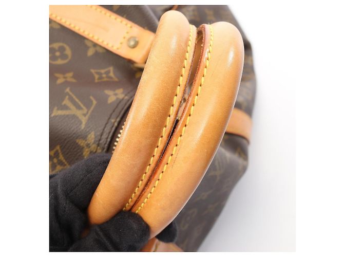 Borsa Boston Louis Vuitton Keepall 60 Monogram Marrone Monogramma - vista 6