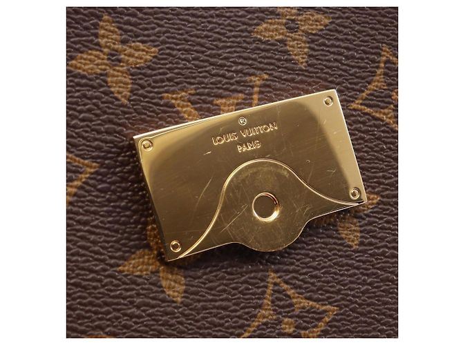 Borsa 2-Way Louis Vuitton Cluny MM Marrone Blu Bordò Monogramma - vista 7