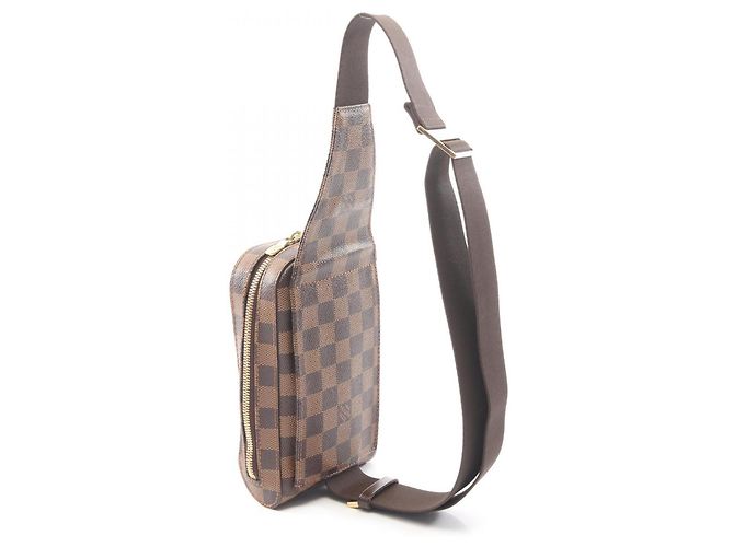 Marsupio Louis Vuitton Geronimos Damier Ebene Marrone - vista 2