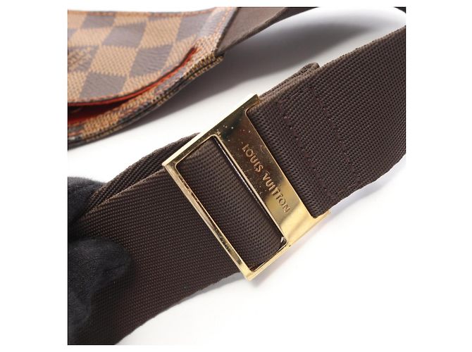 Marsupio Louis Vuitton Geronimos Damier Ebene Marrone - vista 7