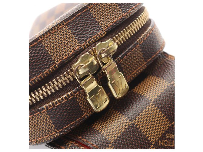 Marsupio Louis Vuitton Geronimos Damier Ebene Marrone - vista 8