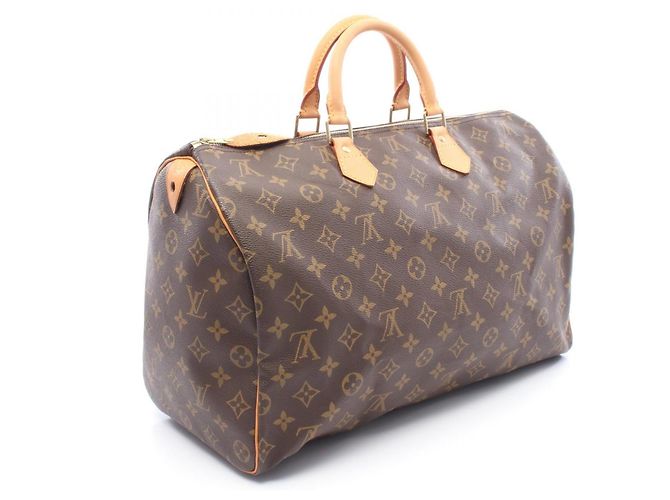 Borsa Louis Vuitton Speedy 40 Marrone Monogramma - vista 2