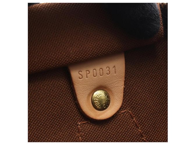 Borsa Louis Vuitton Speedy 40 Marrone Monogramma - vista 5
