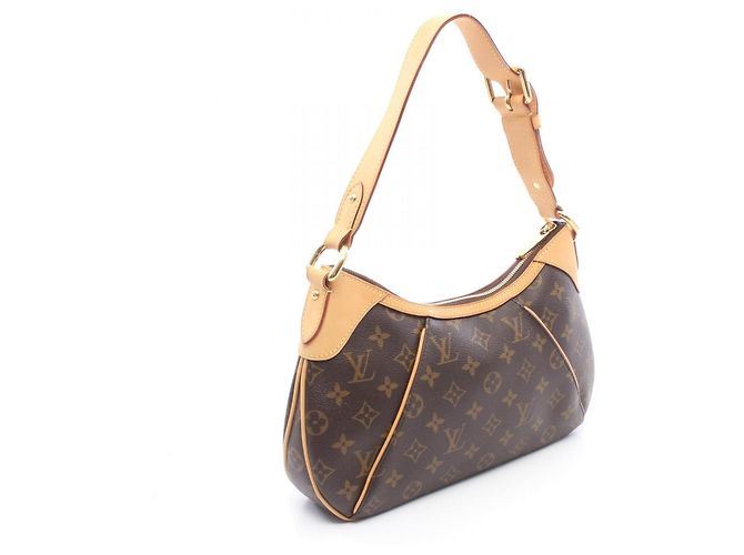 Borsa a Spalla Louis Vuitton Thames PM Marrone Monogramma - vista 2