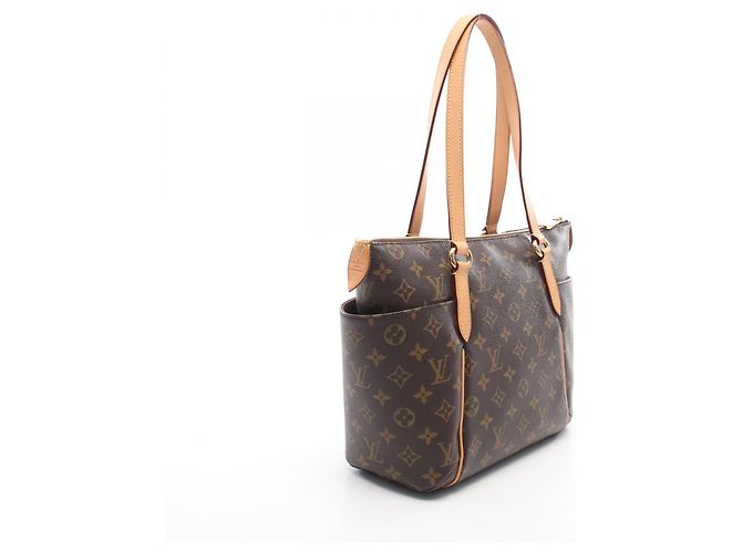 Borsa Tote Louis Vuitton Totally PM Marrone Monogramma - vista 2
