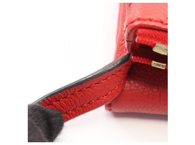 Borsa a tracolla Louis Vuitton Twice Monogram Empreinte Cerise Rosso Fuschia - vista 10