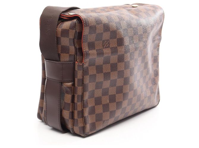 Borsa a tracolla Louis Vuitton Naviglio Damier Ebene Marrone - vista 2