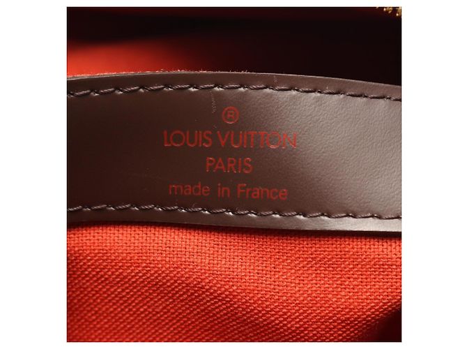 Borsa a tracolla Louis Vuitton Naviglio Damier Ebene Marrone - vista 4