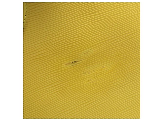 Borsa Tote Louis Vuitton Neverfull MM in pelle Epi Giallo - vista 11