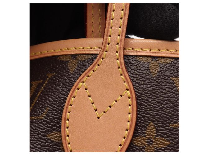 Borsa Tote Louis Vuitton Neverfull MM Marrone Monogramma - vista 8