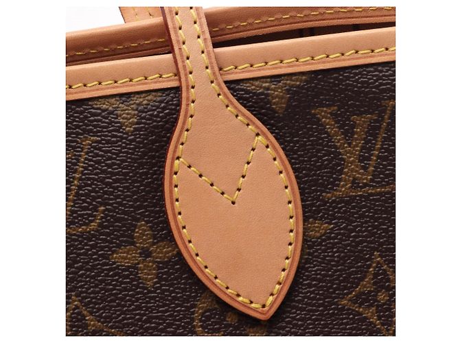 Borsa Tote Louis Vuitton Neverfull MM Marrone Monogramma - vista 9
