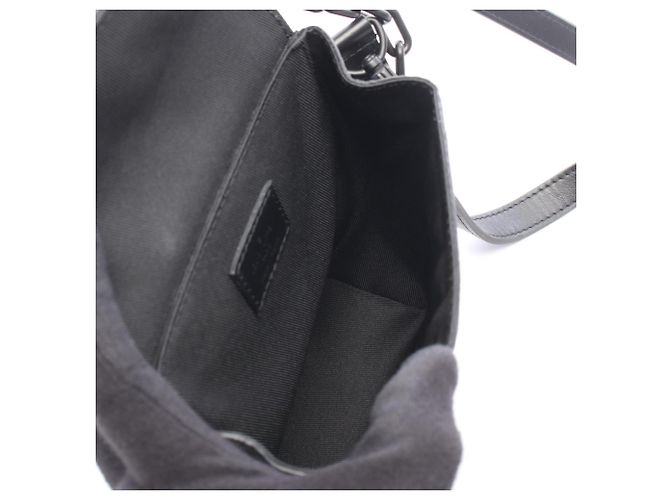 Borsa a tracolla Louis Vuitton Nano Steamer Monogram Taurillon Noir Nero - vista 3