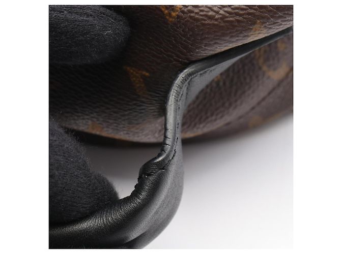 Zaino Louis Vuitton Palm Springs PM Monogram Marrone Nero Monogramma - vista 7