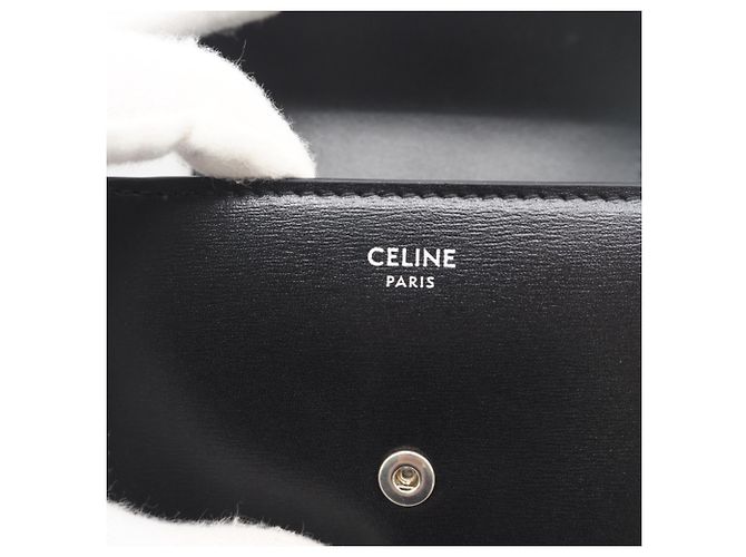 Céline Cartera Celine Triomphe Small Flap Negro - vista 15