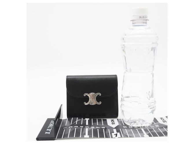 Céline Cartera Celine Triomphe Small Flap Negro - vista 3