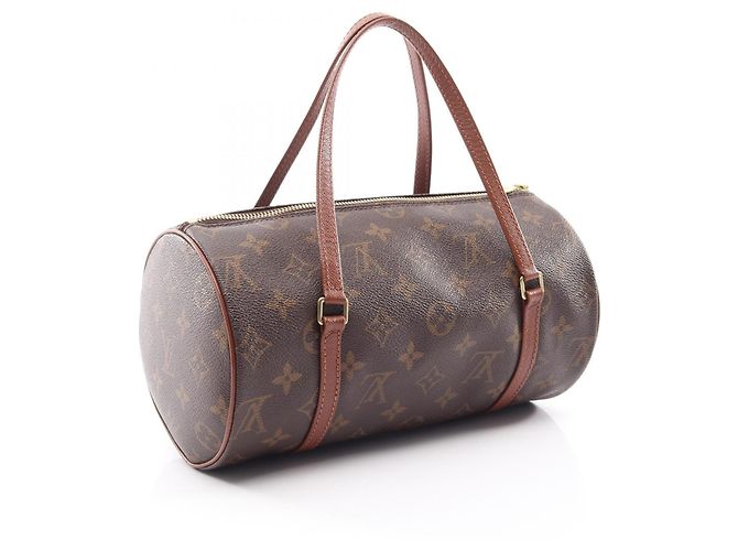 Borsa Louis Vuitton Papillon 26 Marrone Monogramma - vista 2