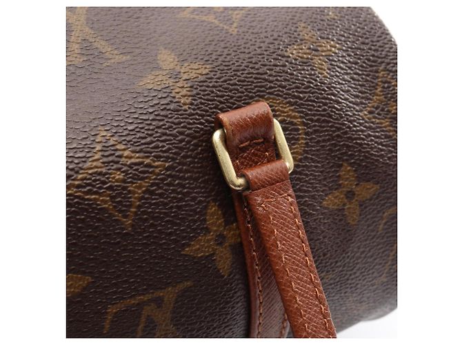 Borsa Louis Vuitton Papillon 26 Marrone Monogramma - vista 8