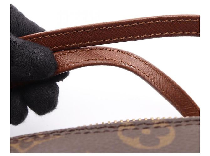 Borsa Louis Vuitton Papillon 26 Marrone Monogramma - vista 9