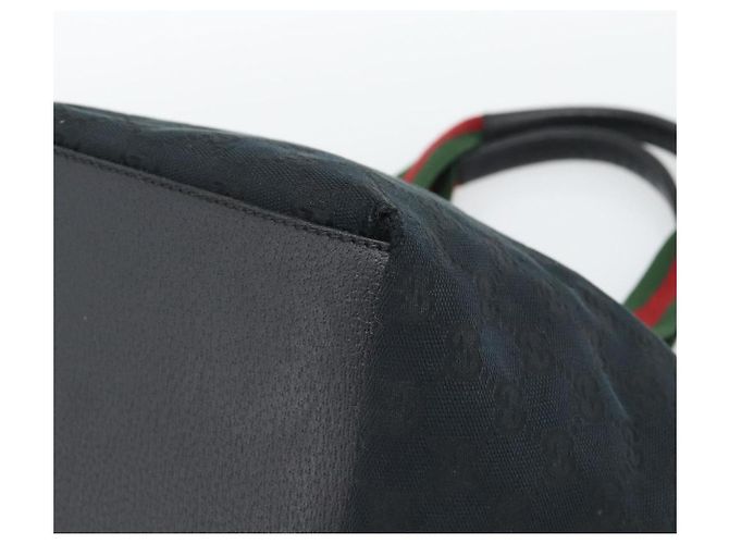 Borsa a mano GUCCI GG Canvas Nera 131228 Auth ep15484 Nero - vista 10