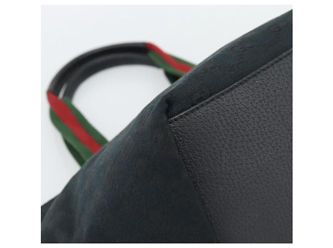 Borsa a mano GUCCI GG Canvas Nera 131228 Auth ep15484 Nero - vista 13