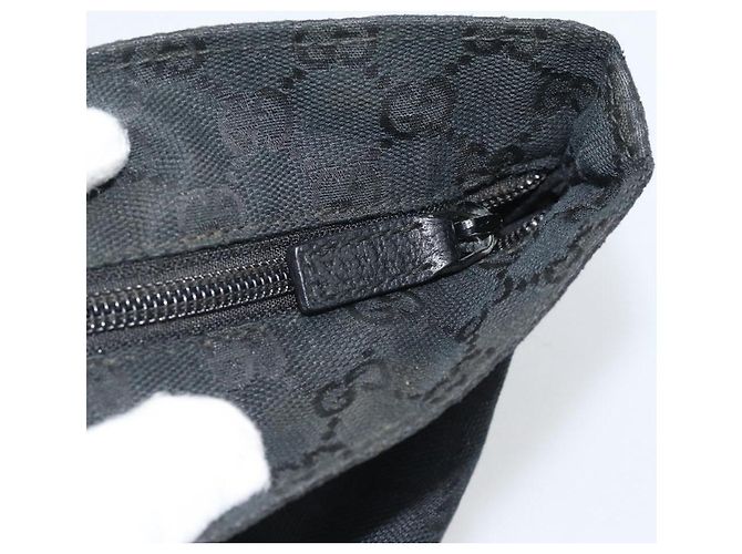Borsa a mano GUCCI GG Canvas Nera 131228 Auth ep15484 Nero - vista 14