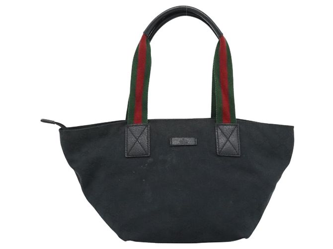 Borsa a mano GUCCI GG Canvas Nera 131228 Auth ep15484 Nero - vista 2
