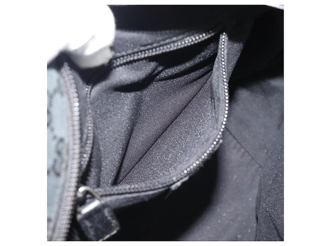 Borsa a mano GUCCI GG Canvas Nera 131228 Auth ep15484 Nero - vista 20