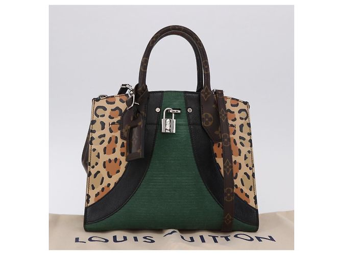 LOUIS VUITTON Borsa City Steamer MM Monogram Leopard M52126 LV Auth 188793SM Monogramma - vista 26