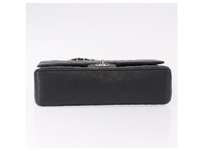 Borsa CHANEL Chain Matelasse 25 in pelle Caviar nera con CC argento Autentica yk20612SM - vista 9