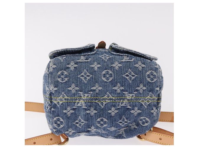LOUIS VUITTON Monogram Denim Sac A Dos PM Backpack Blue LV Auth SW2648SM - vista 12