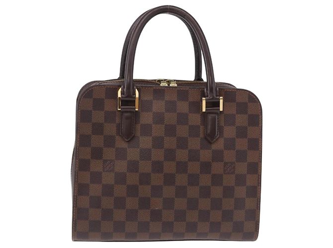 LOUIS VUITTON Borsa Damier Ebene Triana N51155 LV Auth fm5408 - vista 2
