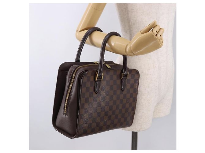 LOUIS VUITTON Borsa Damier Ebene Triana N51155 LV Auth fm5408 - vista 23